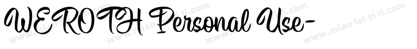 WEROTH Personal Use字体转换